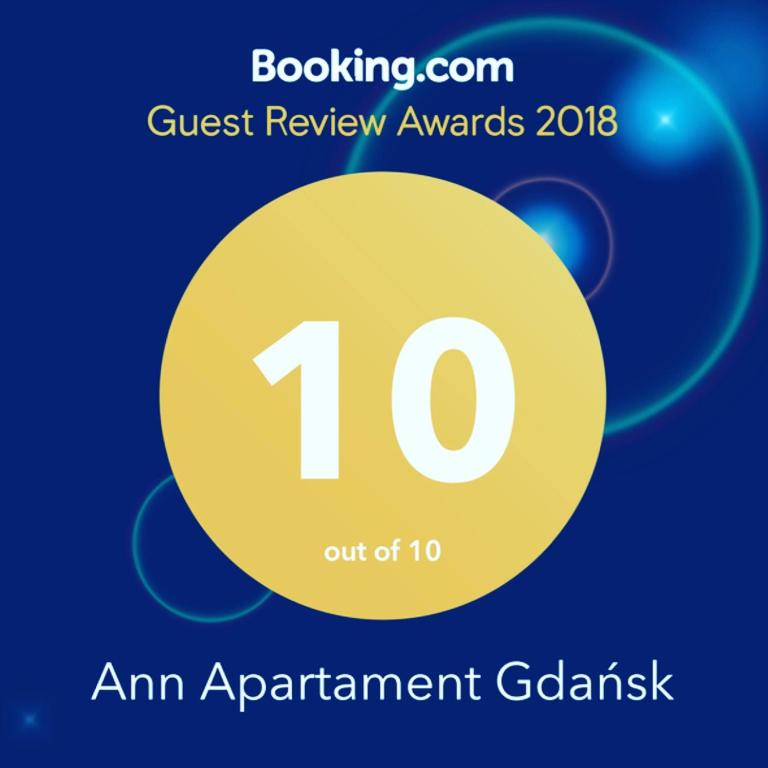 Certifikát, ocenenie alebo iný dokument vystavený v ubytovaní Ann Apartament Gdańsk