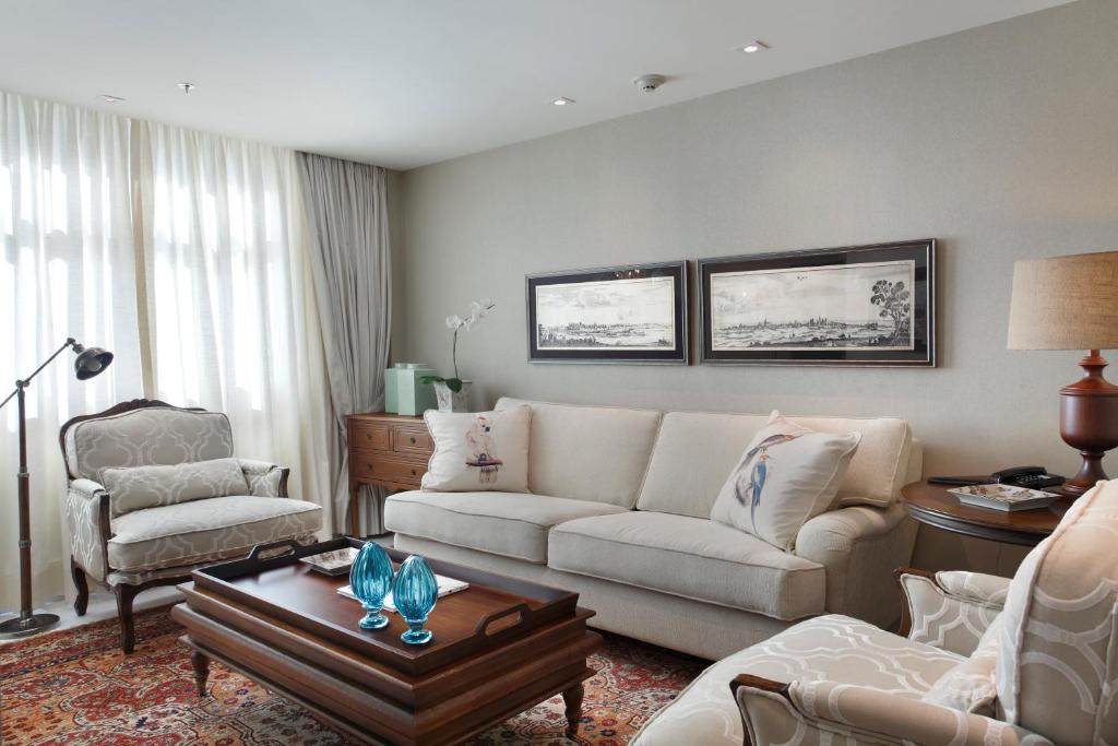 Coin salon dans l'établissement Miramar By Windsor Copacabana