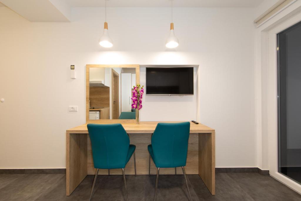 TV a/nebo společenská místnost v ubytování Apartment Valentina