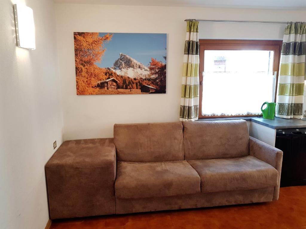 Posezení v ubytování Residence La Zondra