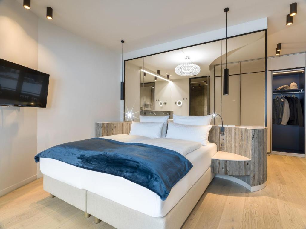 Postel nebo postele na pokoji v ubytování Apartments Nennerhof