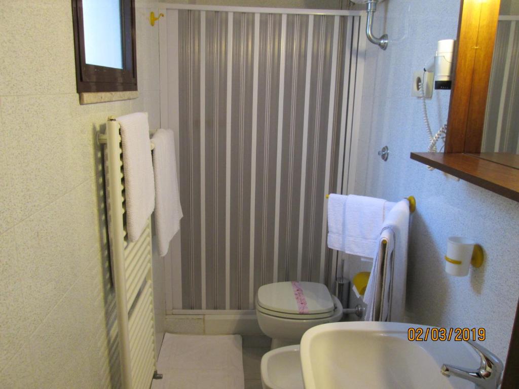 Koupelna v ubytování Hotel Tropical