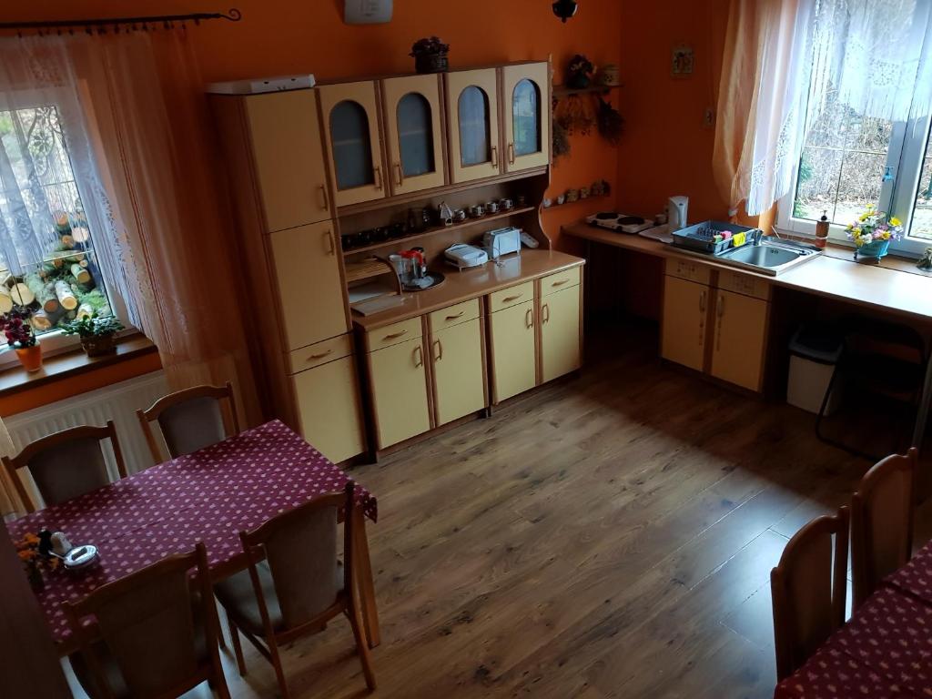 Kuchyňa alebo kuchynka v ubytovaní Wynajem Pokoi Willa Pod Lasem