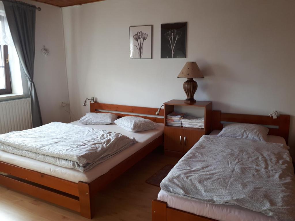 Postel nebo postele na pokoji v ubytování Privát - Melanie