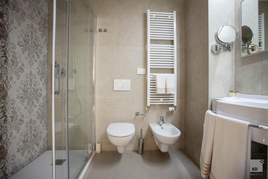 Koupelna v ubytování Hotel Cavour