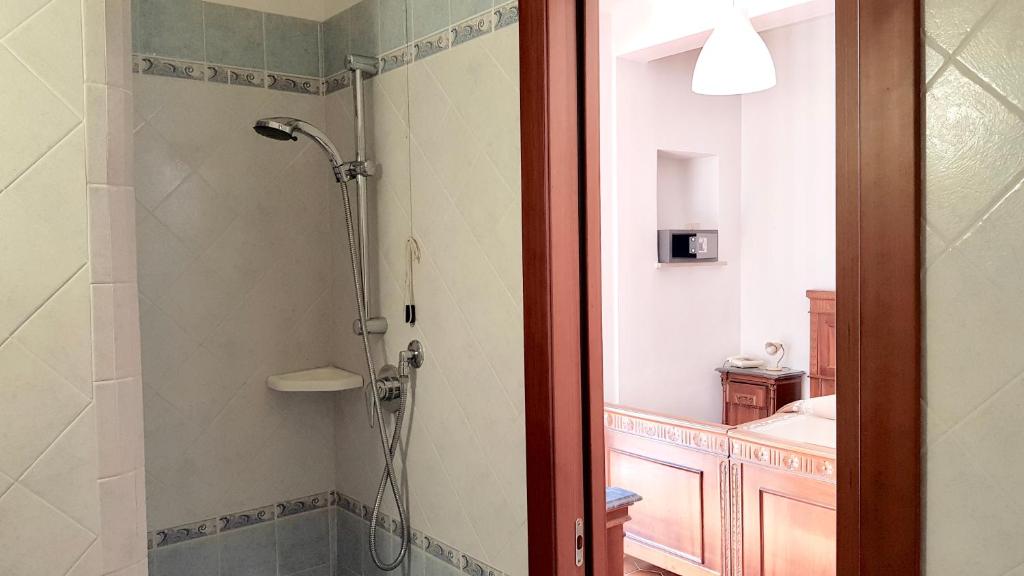 Koupelna v ubytování Albergo Natucci