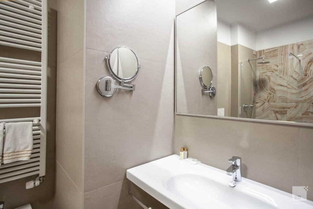 Koupelna v ubytování Hotel Cavour