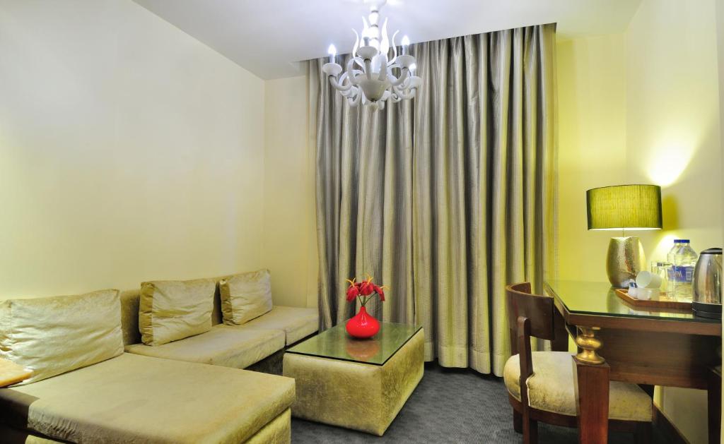 Posezení v ubytování Hotel Aura - New Delhi Railway Station