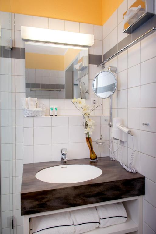Koupelna v ubytování Johanniter Gästehaus