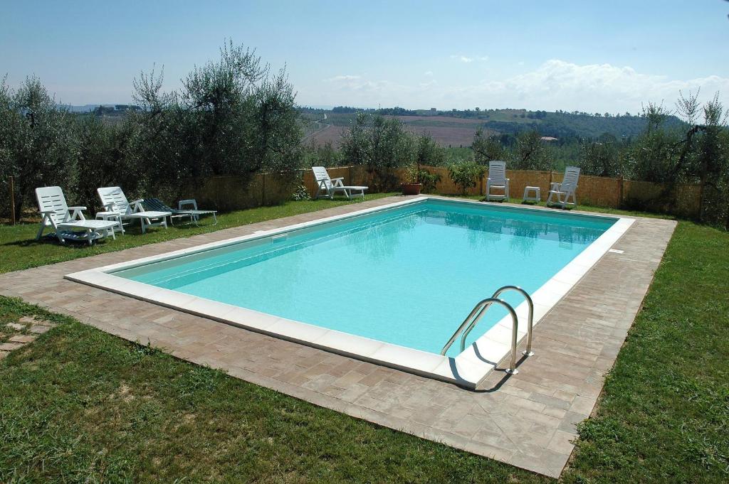 Bazén v ubytování Agriturismo L'Olmo nebo v jeho okolí