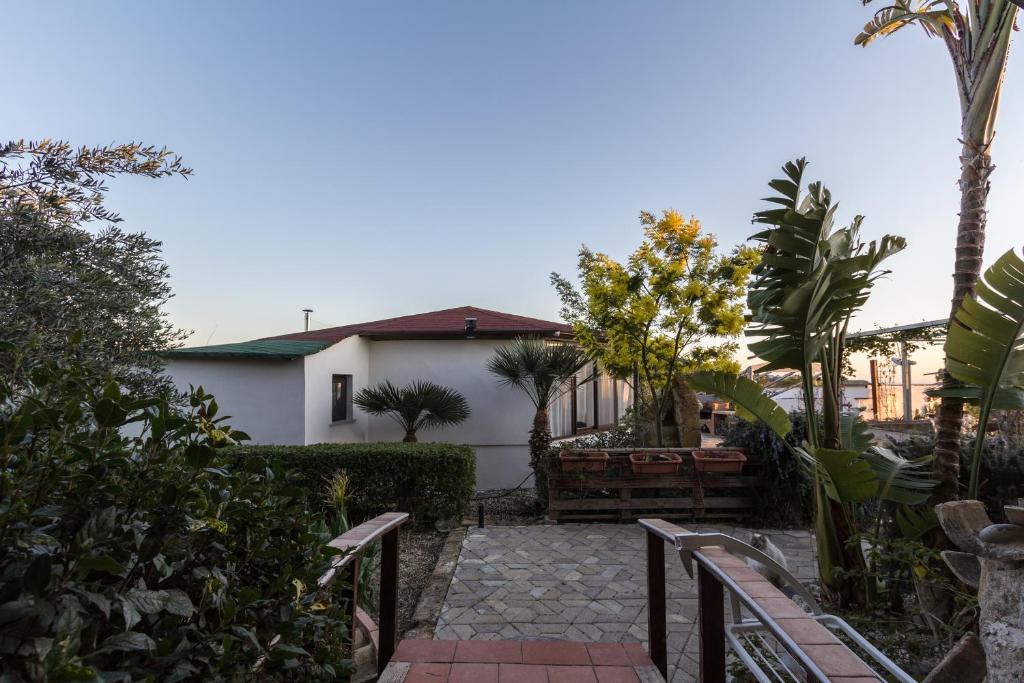 Zahrada ubytování B&B Eyexei Domus