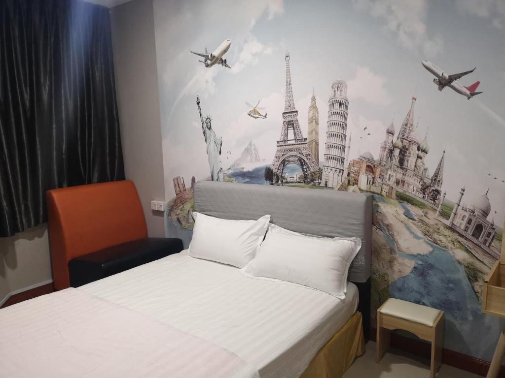 Postel nebo postele na pokoji v ubytování Home Inn Hotel