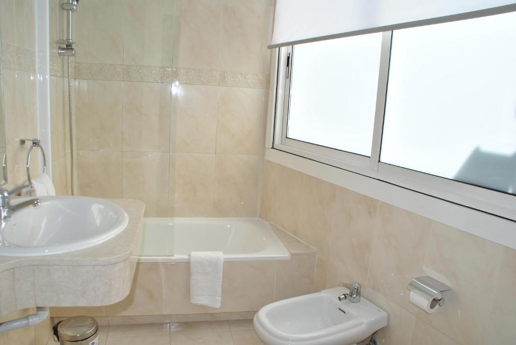 Koupelna v ubytování Hotel Junquera