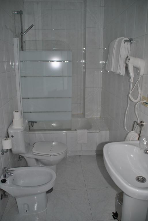 Koupelna v ubytování Hotel Junquera