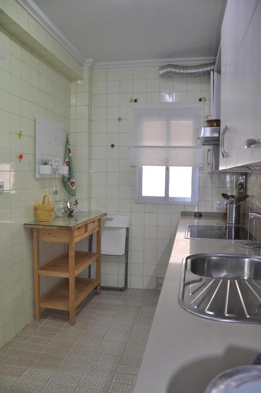 Kuchyňa alebo kuchynka v ubytovaní El piso de la Calzada