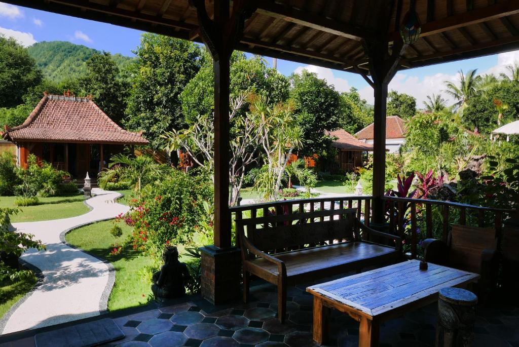 Zahrada ubytování Kubu Kangin Resort