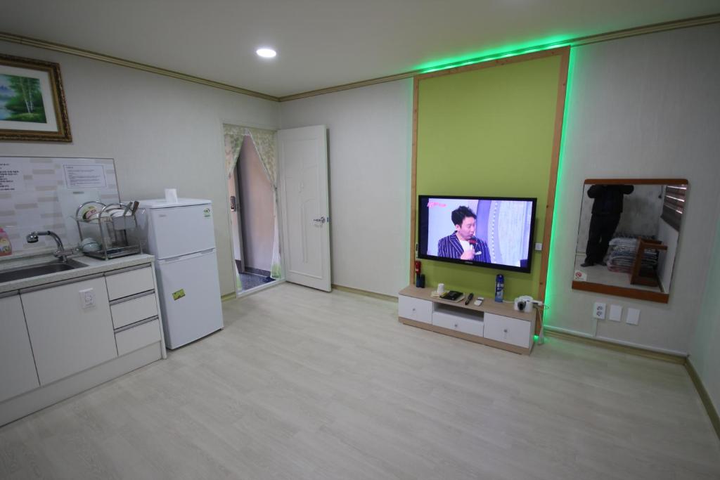 Kuchyň nebo kuchyňský kout v ubytování RG Pension