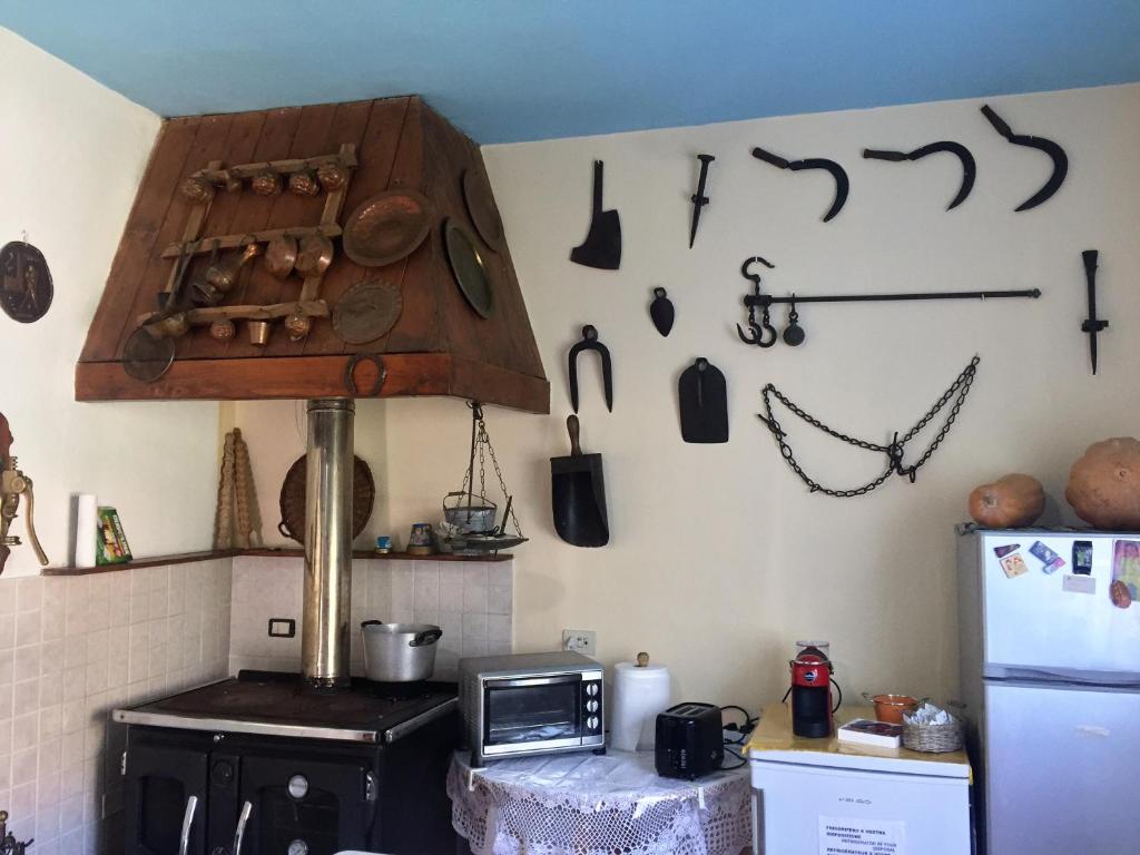 Kuchyň nebo kuchyňský kout v ubytování Marika's Home