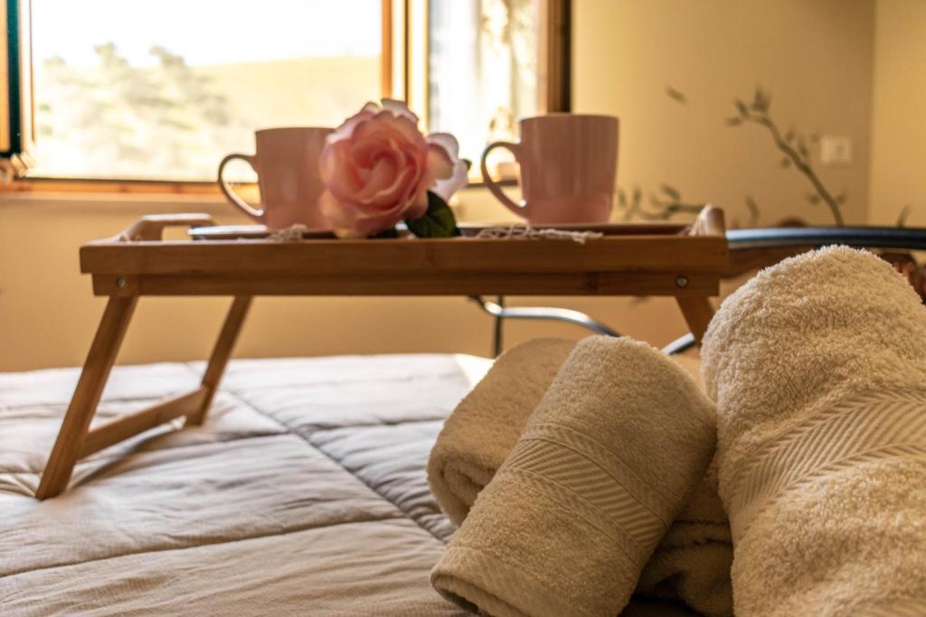 Postel nebo postele na pokoji v ubytování La Casa del Nonno