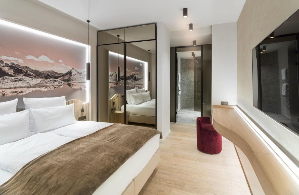 Postel nebo postele na pokoji v ubytování Apartments Nennerhof