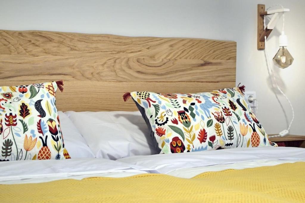 Cama o camas de una habitación en Apartamento Estella-Lizarra