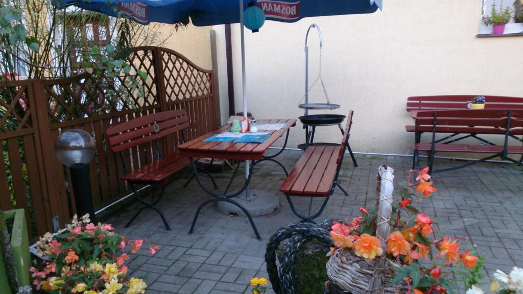 Patio nebo venkovní prostory v ubytování PATIO dom gościnny