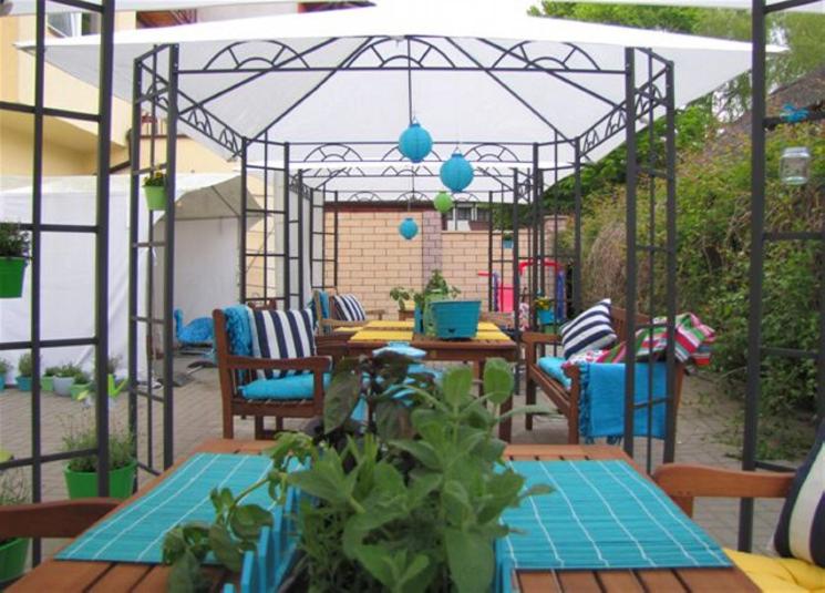Balkón nebo terasa v ubytování PATIO dom gościnny