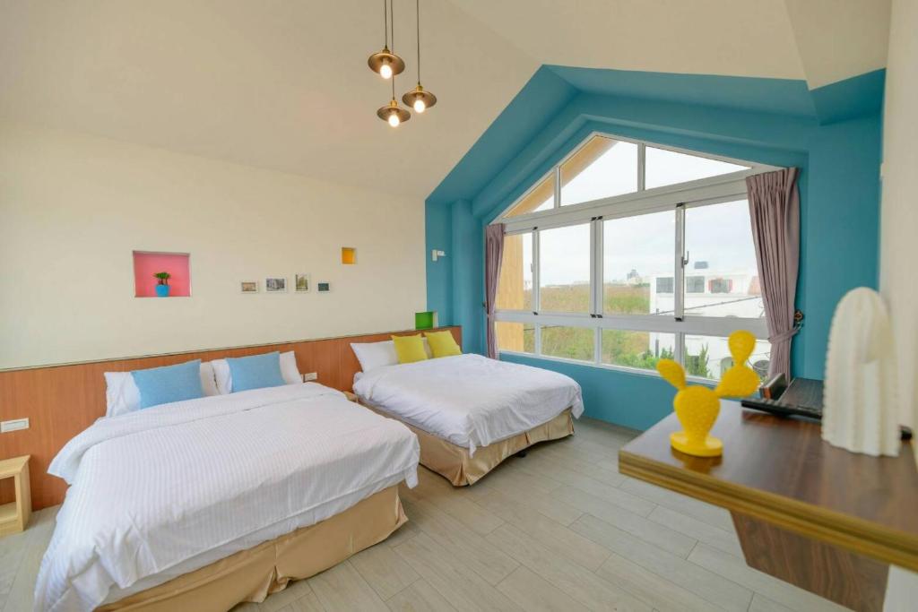 Postel nebo postele na pokoji v ubytování Brothers B&B