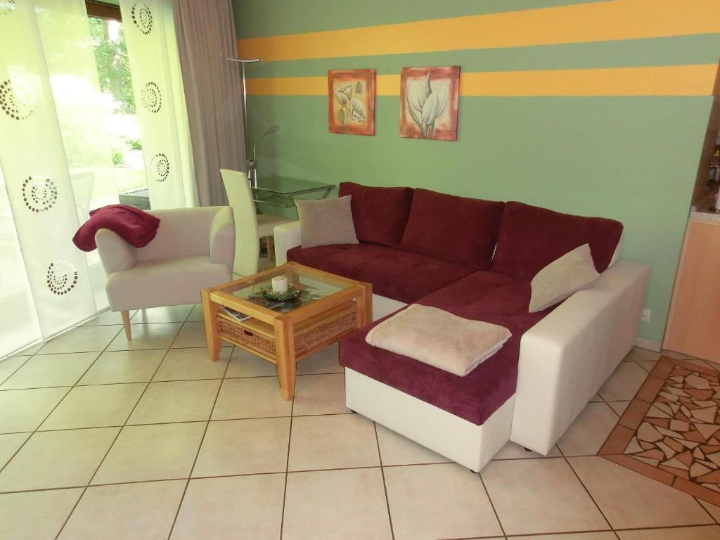 Posezení v ubytování Ullas Gästehaus