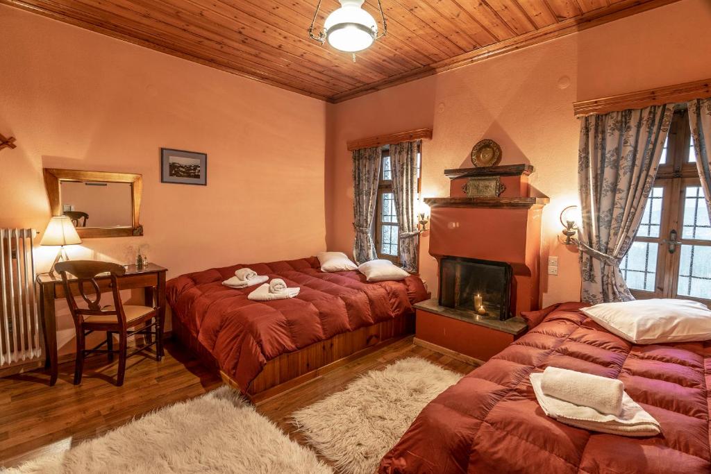 Postel nebo postele na pokoji v ubytování Guesthouse Selini