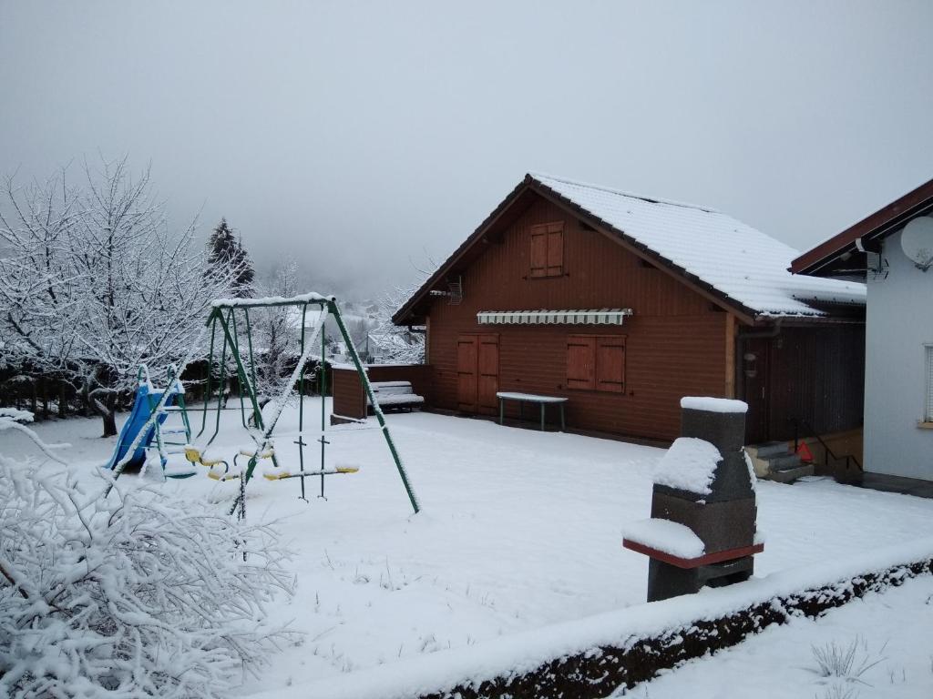 chalet trois étoiles v zimě