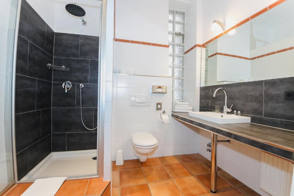 Koupelna v ubytování Aparthotel York