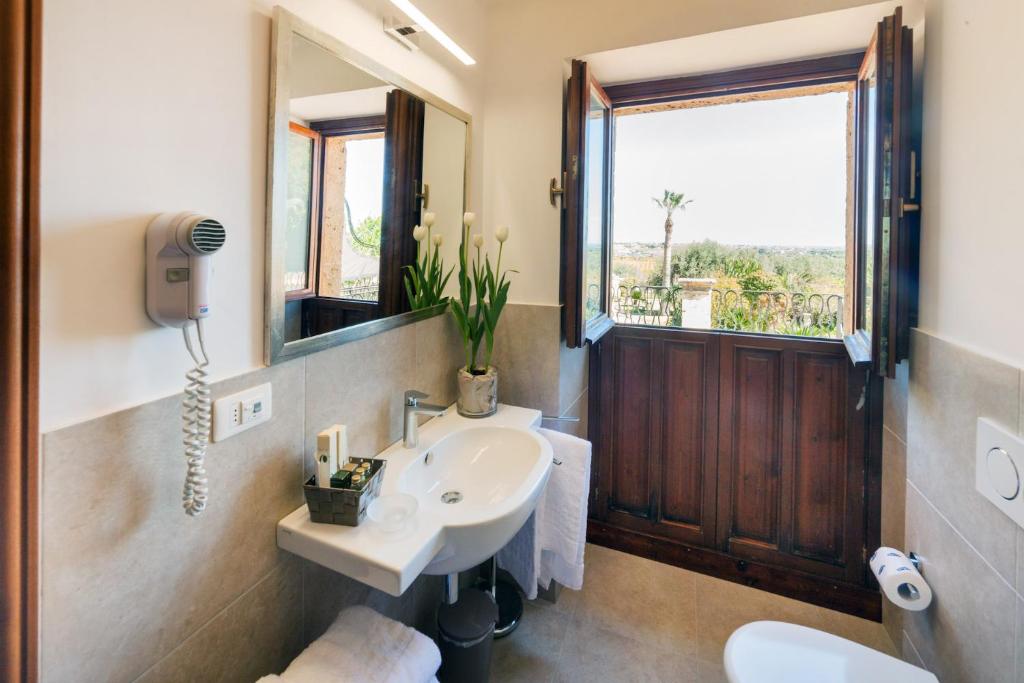 Koupelna v ubytování Hotel Villa Favorita