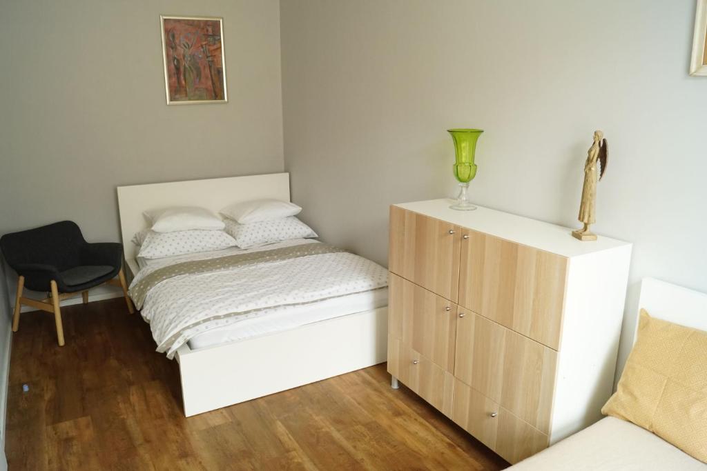 Postel nebo postele na pokoji v ubytování Apartmány Mary