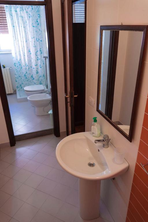 Koupelna v ubytování B&B Ulisse