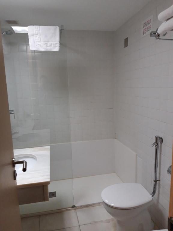 Koupelna v ubytování Hotel Puigcerdà