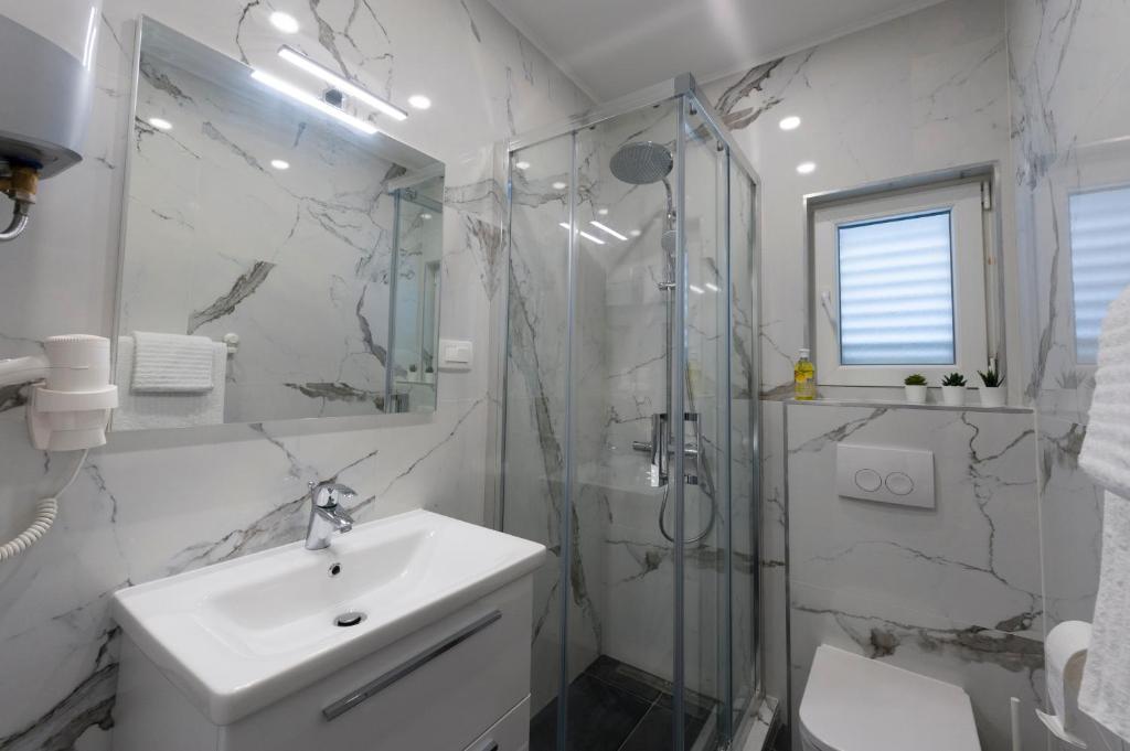 Kúpeľňa v ubytovaní I.P.S. Apartment