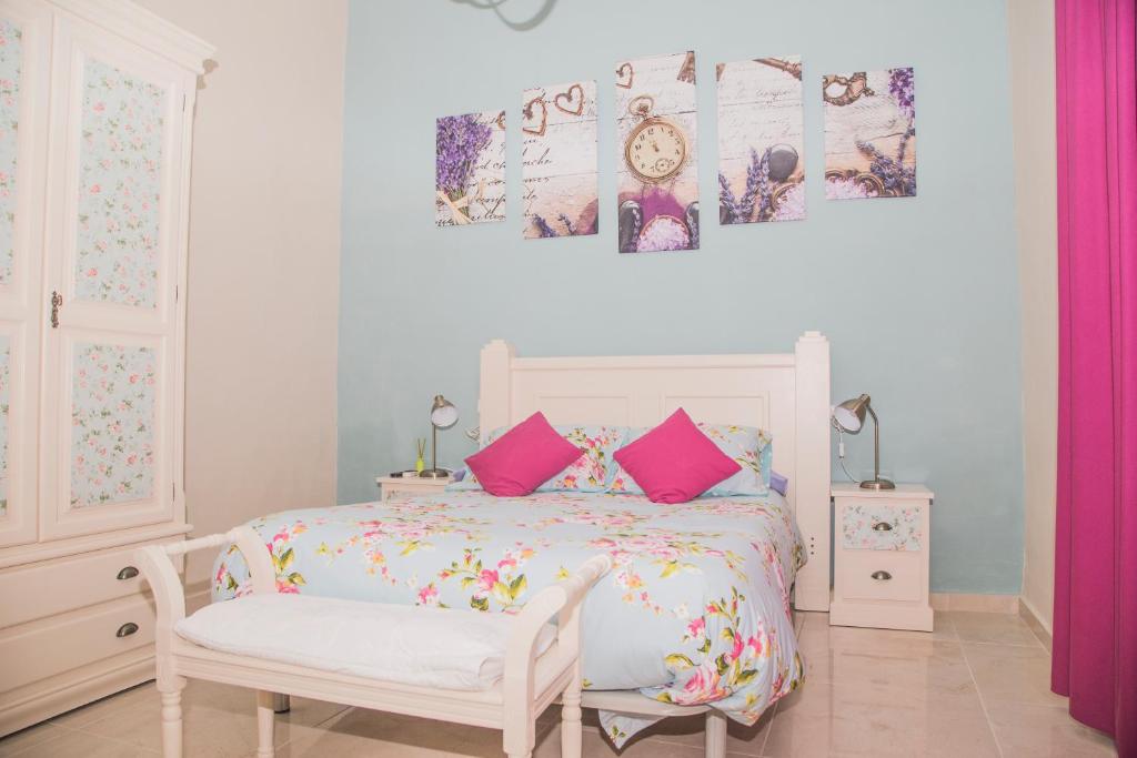 Cama o camas de una habitación en Pension Internacional