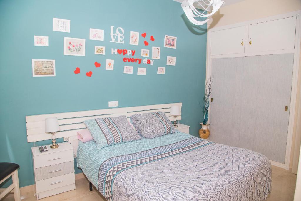 Cama o camas de una habitación en Pension Internacional