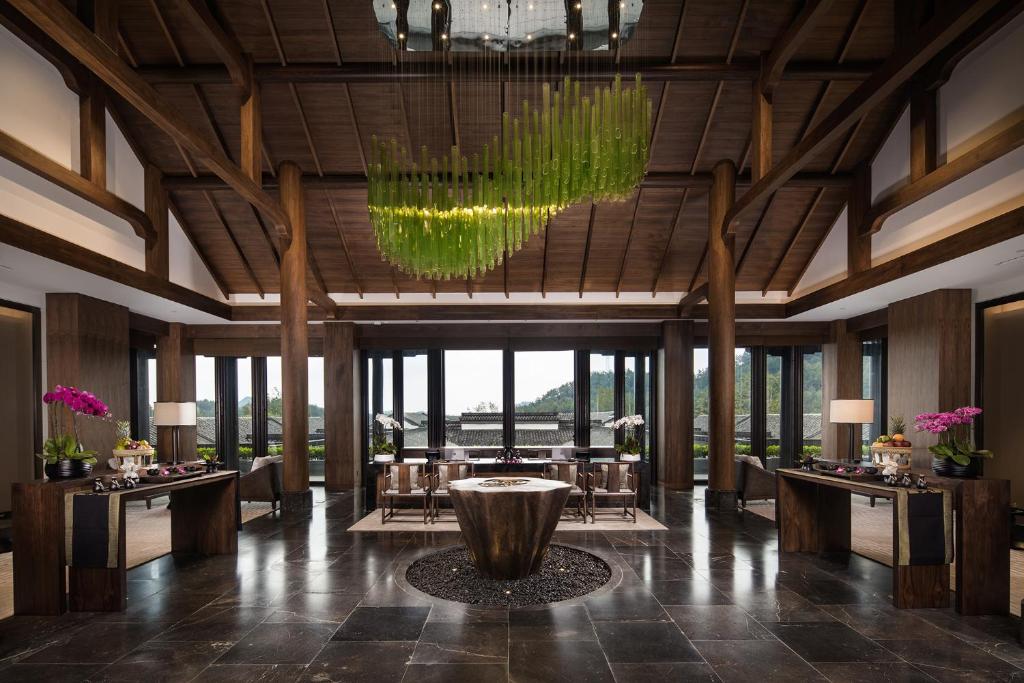 Posezení v ubytování Banyan Tree Anji