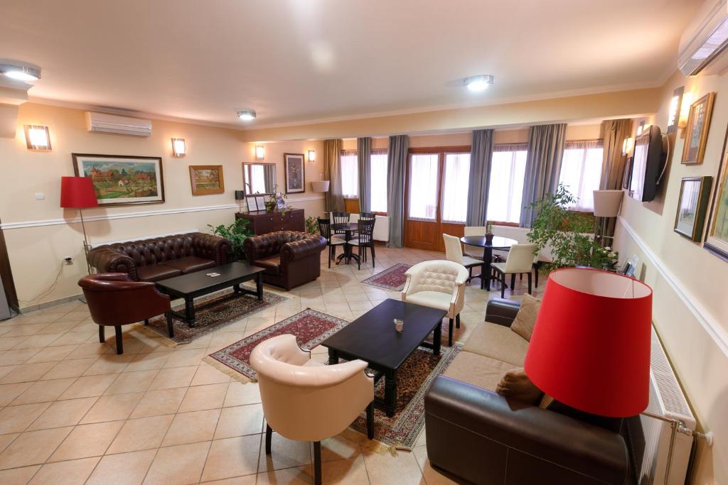 Posezení v ubytování Art Garni Hotel