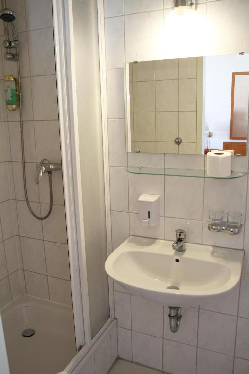 Koupelna v ubytování Hotel Aster an der Messe
