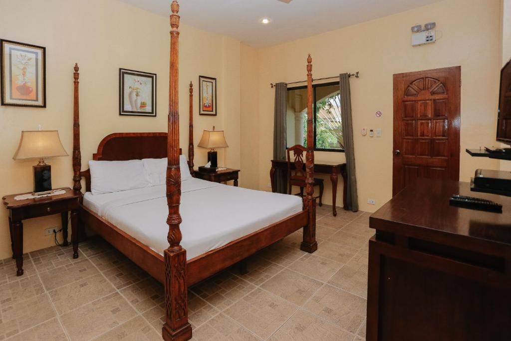 Letto o letti in una camera di Turtle Bay Dive Resort