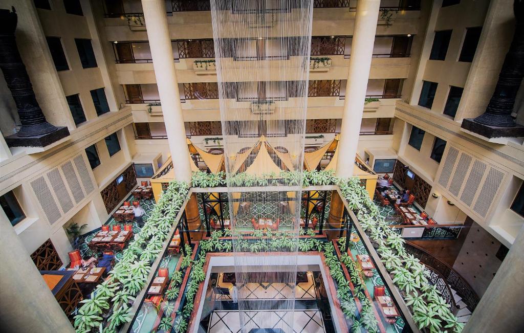 an overhead view of therium of a building at The Orchid Hotel Mumbai Vile Parle in Mumbai