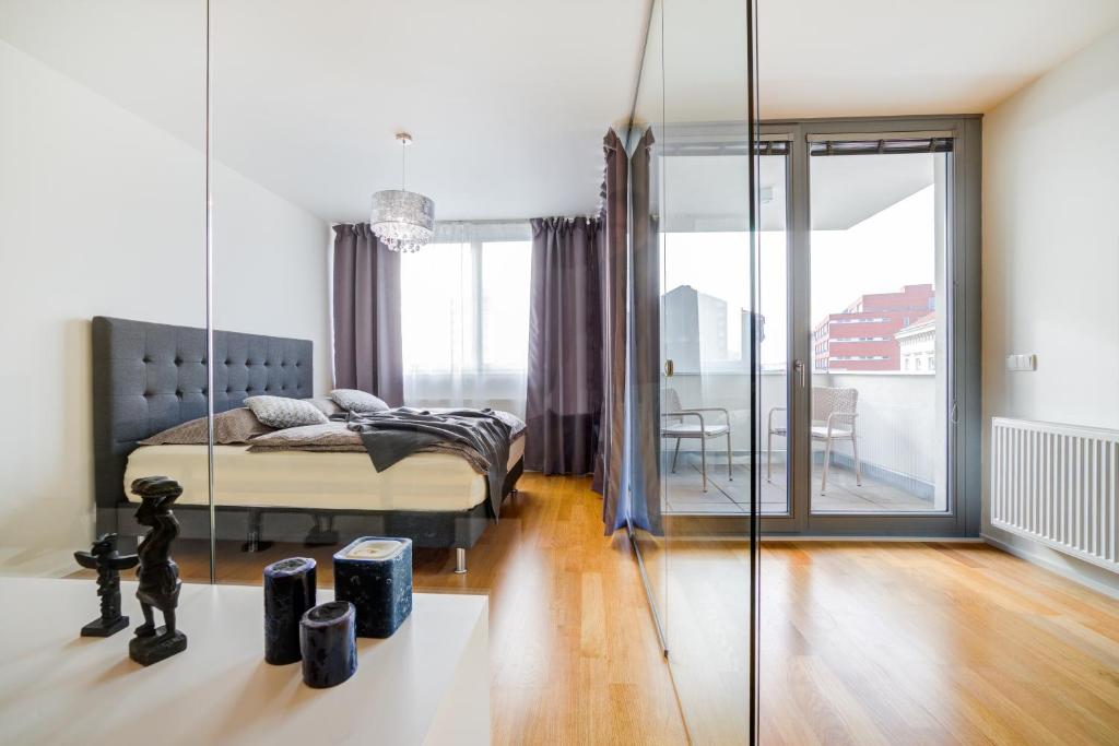 Posezení v ubytování Mill Apartments