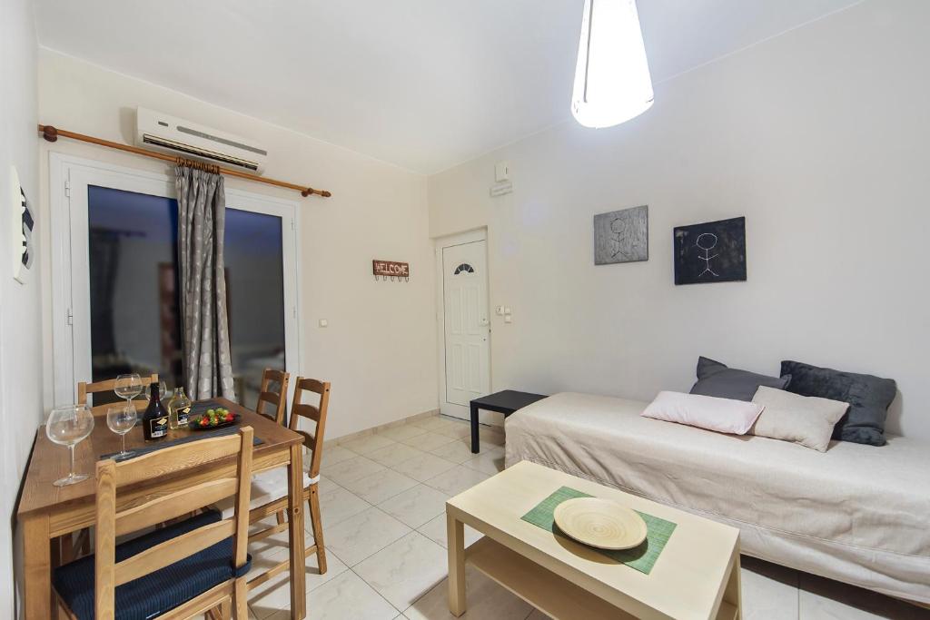 Posezení v ubytování Omega Comfy Apartments
