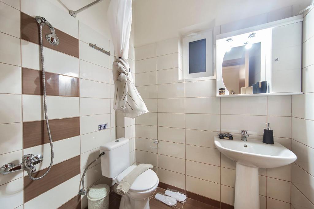 Koupelna v ubytování Omega Comfy Apartments