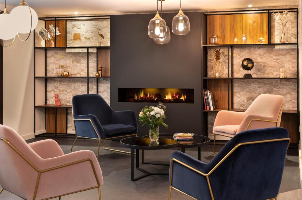 Posezení v ubytování Citadines Trocadéro Paris