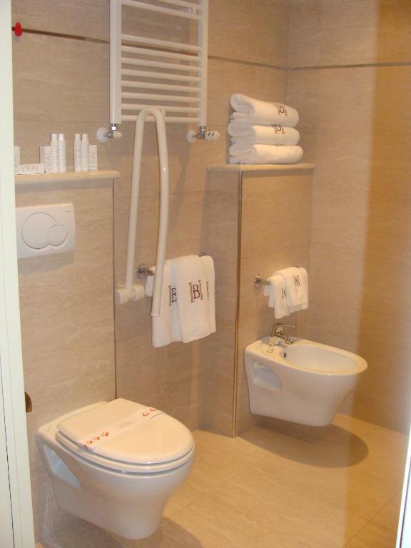 Koupelna v ubytování Hotel Belforte