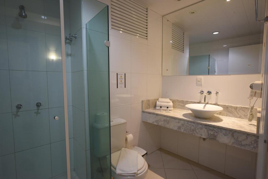 Koupelna v ubytování Hotel Dunamys Curitiba